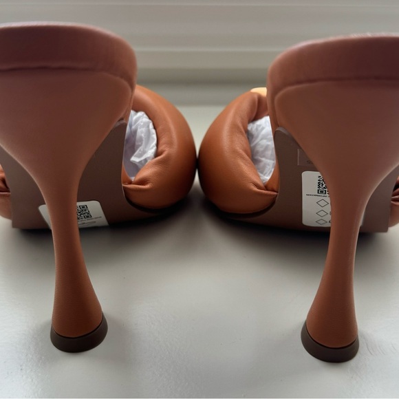 ASOS DESIGN Niki Padded‎ Twist High Heeled Leather Mules Womens 5 NWT - Picture 6 of 8